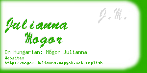 julianna mogor business card